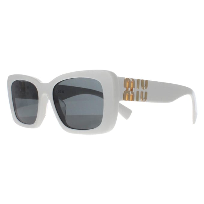 Miu Miu MU07YS 1425S0 wit donkergrijs zonnebril