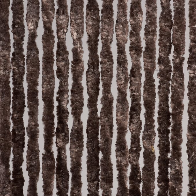 Kattenstaart Vliegengordijn - 90 x 220 - Donker Bruin
