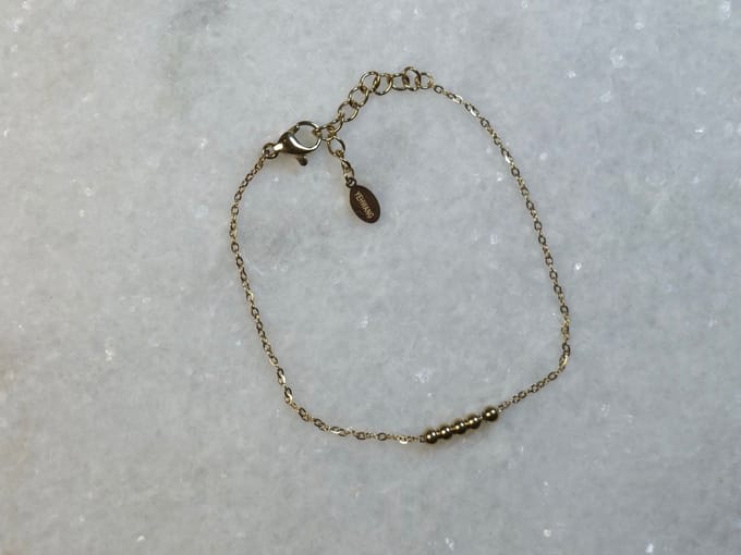 Armband bolletjes goud