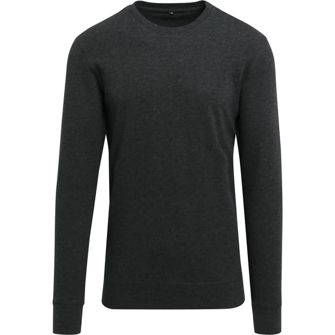Lichtgewicht crew Sweatshirt Charcoal (Heather) maat L