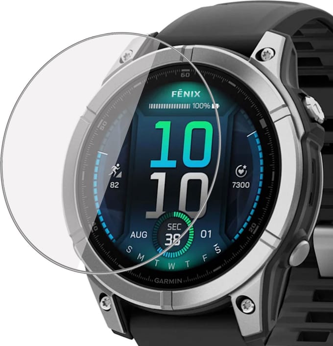Geschikt voor Garmin Fenix 8 43mm / Fenix E 47mm - Screenprotector - Beschermglas Folie