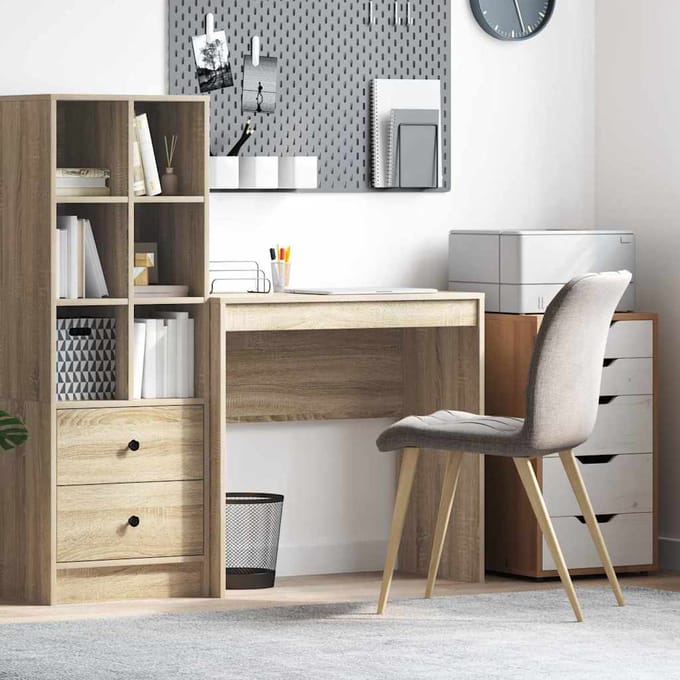vidaXL - Bureau - Sonoma - Eik - 80 - x - 40 - x - 76 - cm