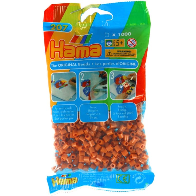 Hama Strijkkralen 1000 Stuks Licht Bruin
