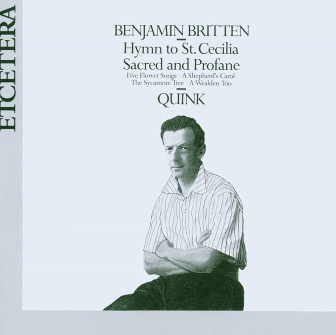 Quink Vocal Ensemble - Britten: Music For Vocal Ensemble (CD)