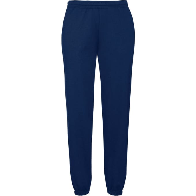 Fruit Of The Loom Heren Elastische Manchet Trainingsbroek / Joggingbroek (Marine)