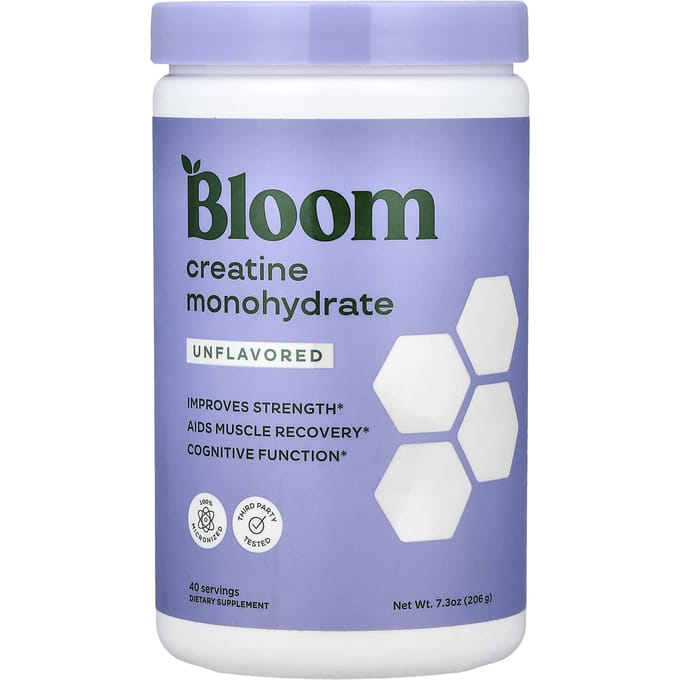 Bloom, Creatine Monohydraat, Ongezoet, 206g (7,3 oz)