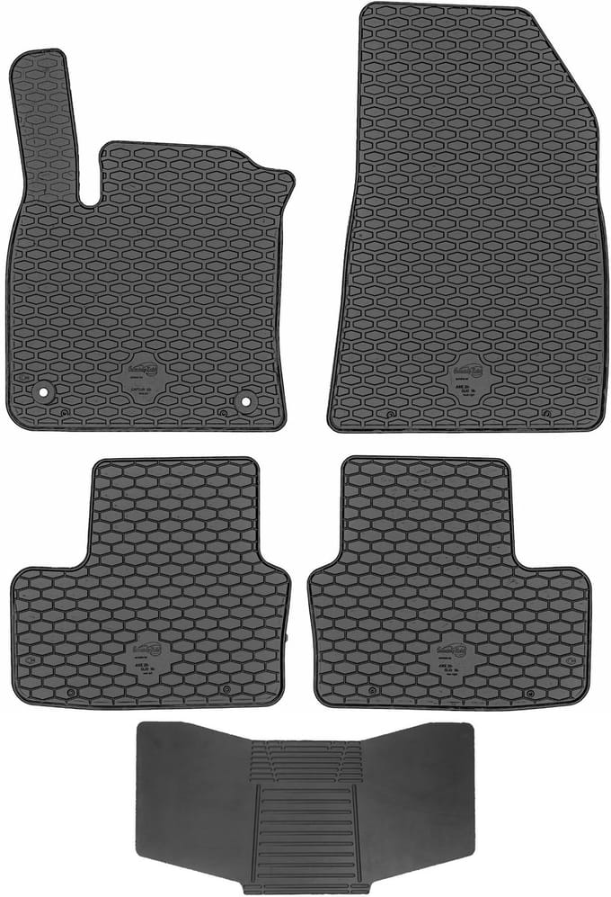 Max-Dywanik - Doma Serie - Renault Captur II 2019 - Zwarte Rubbermatten - Zonder Stoppers