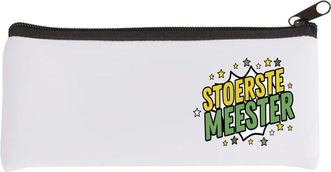 Akyol - stoerste meester Etui - Meester - beste meester - school - verjaardagscadeau - afscheidscadeau - kado - 20 bij 9 cm