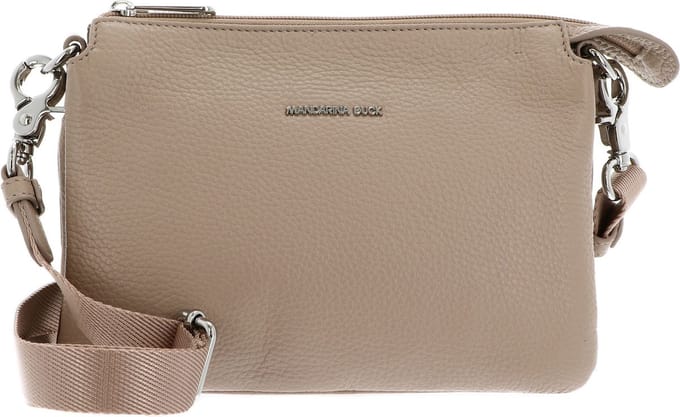 Mandarina Duck Mellow Leather Pochette - Avondtas 23 cm (warm taupe)
