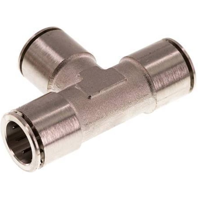 16mm T-koppeling Messing Insteekfitting FKM