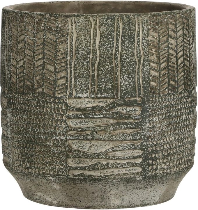 MICA DECORATIONS LYNN BLOEMPOT - H19 X Ø19 CM - GROEN
