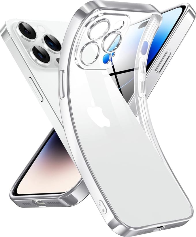 Hoesje geschikt voor iPhone 14 Pro Max Transparant - Met Extra Camera Bescherming