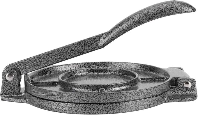 Tortilla Maker - Deeg Pers - Maak Tortilla's - Antiaanbaklaag - 16.5 cm - Grijs