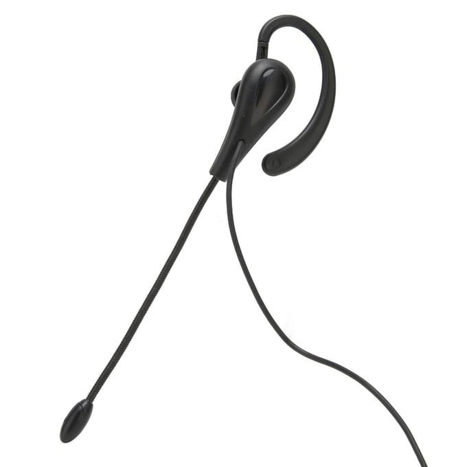 Casque d'appel centre d'appels à crochet d'oreille simple face 3,5 mm casque de service client avec microphone pour