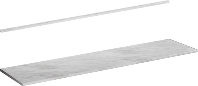 Vicco R-Line Keukenwerkblad – 240 cm Wit/marmer