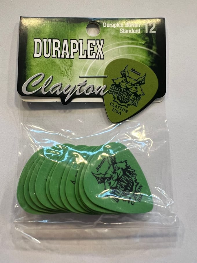 Clayton - Duraplex - standaard plectrum - 0.88 mm - 12-pack