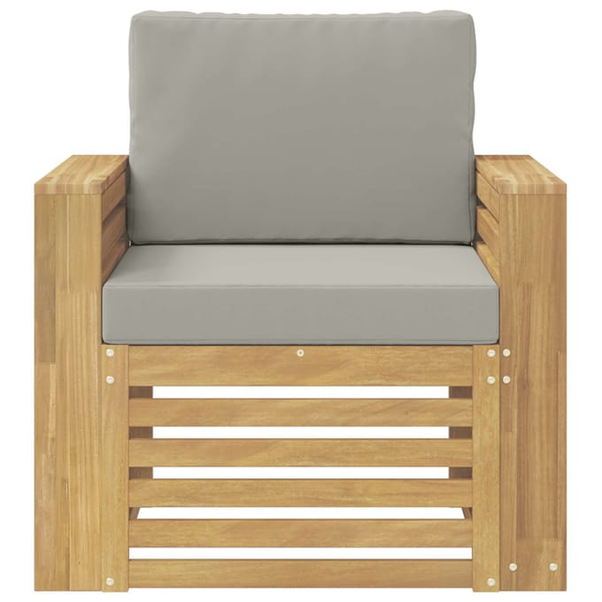 vidaXL - Buiten - bank - set - Polyester - Wit