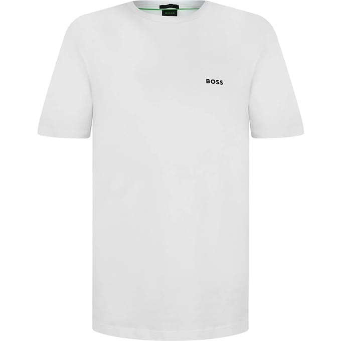 Boss Heren Logo Regular T-Shirt (Wit)