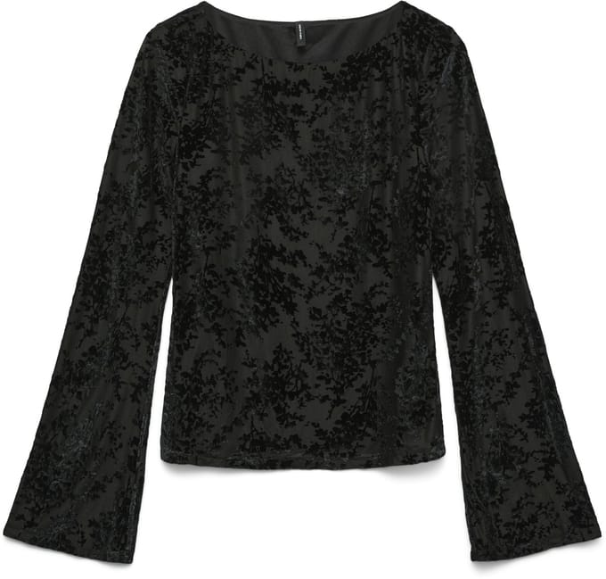 VERO MODA - VMKITA LS BOATNECK LACECUT TOP JRS EXP - Dames - Blouses