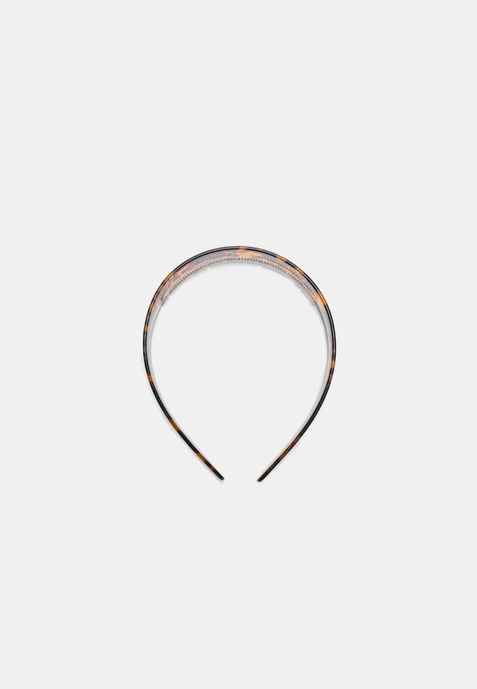 Stradivarius Stevige diadeem met kam  Bruin OS
