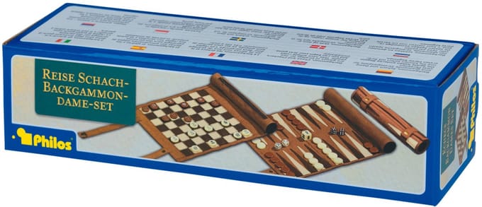 Philos Backgammon, schaak- en dam reisset rol