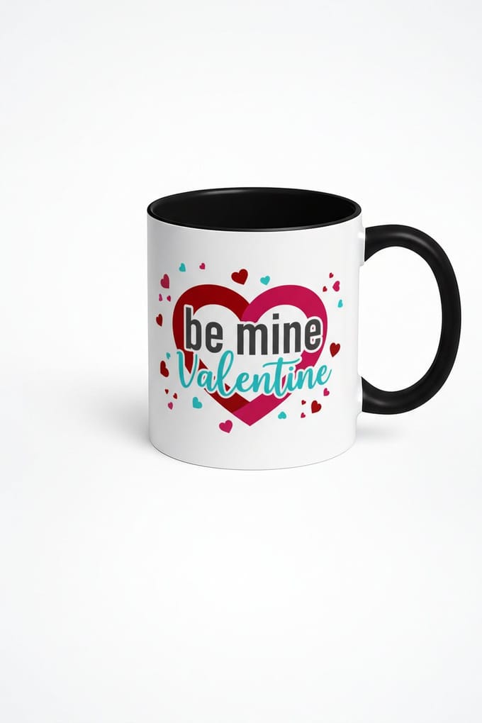 Valentijn Mok 'Be Mine Valentine' met Liefdevol Hart Design - Romantisch Cadeau
