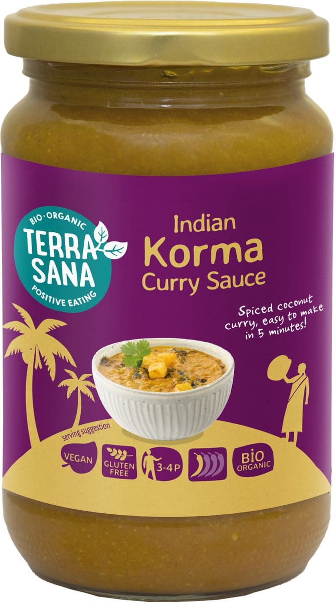 TerraSana Curry sauce korma bio 350 Gram