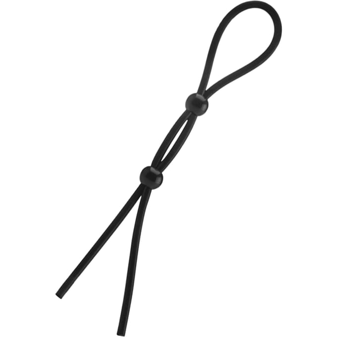 Zwarte double Booster penisring