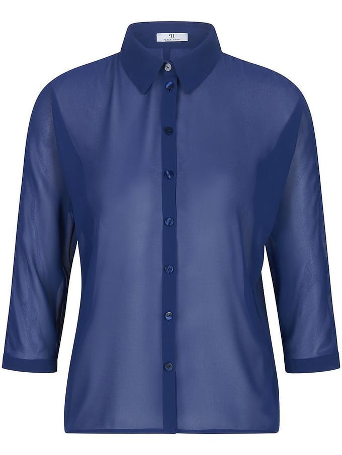 Blouse Van Peter Hahn blauw