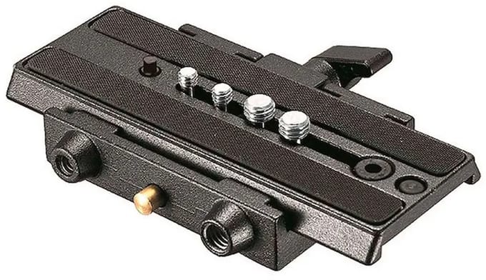 Manfrotto 357-1 Glijplaatadapter Zwart