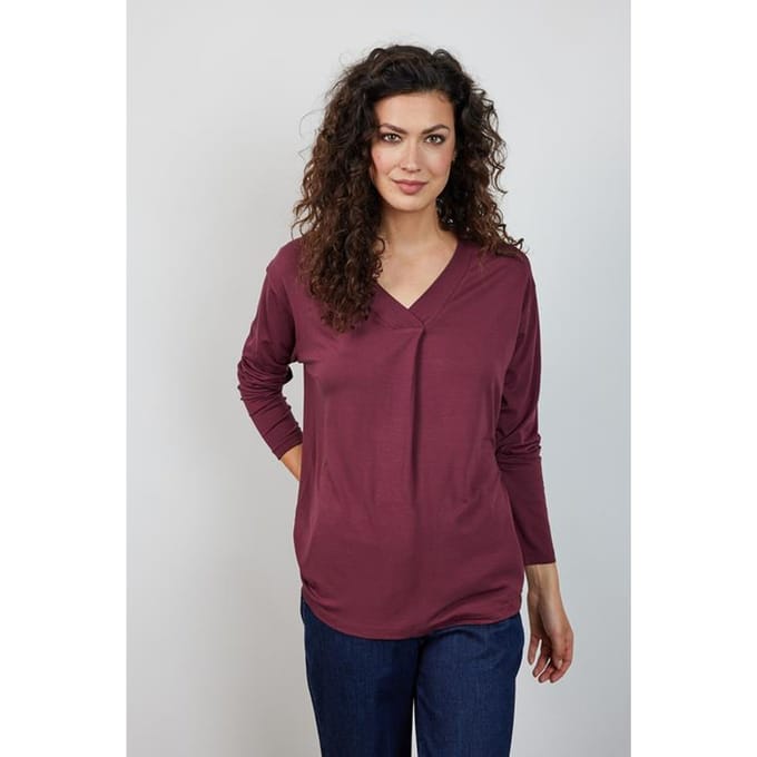 Loose tee Cindy Red mahogany