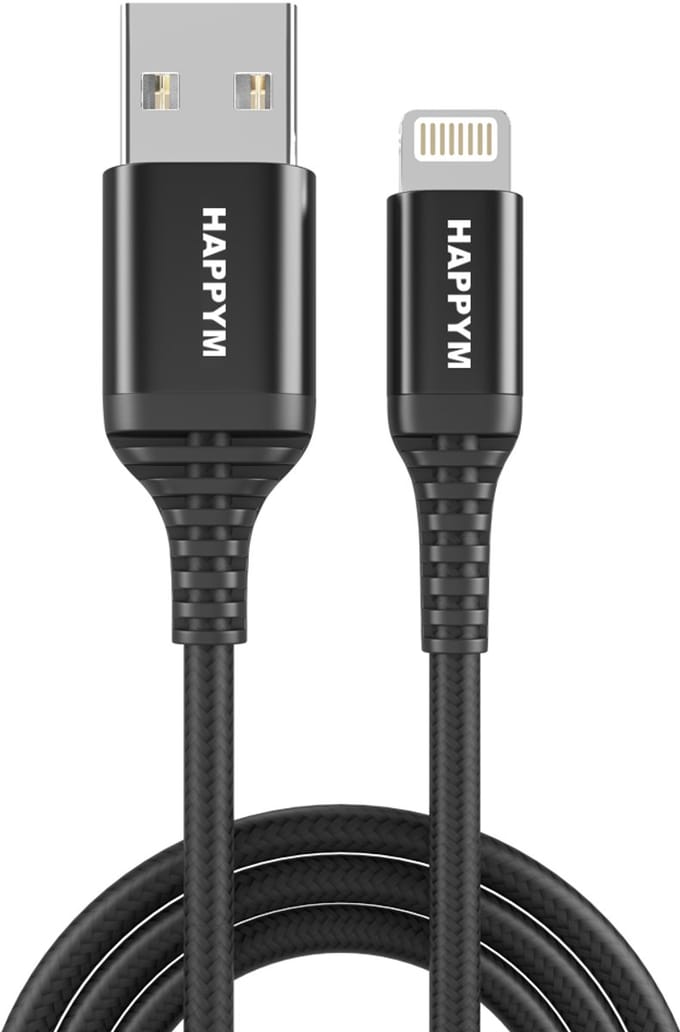 Lightning USB Kabel Kort 0.5M – Snelladen & Data – Zwart