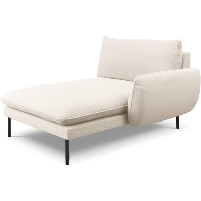 Chaise longue Vienna rechts bouclé | Cosmopolitan Design