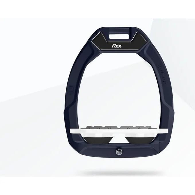 Veiligheidsstijgbeugels Plat Grip Bruin/Wit/Zwart Flex-On Safe-On