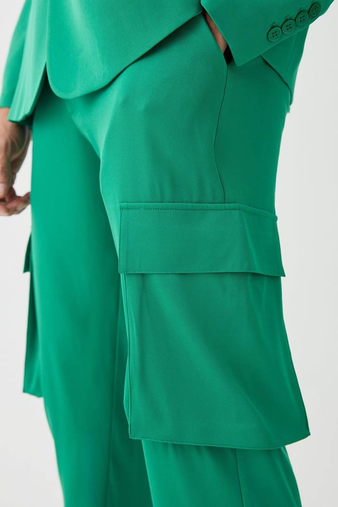 Mix & Match Op Maat Gemaakte Cargo Broeken | Green | Size 34