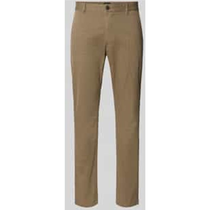 Slim fit chino van katoenmix