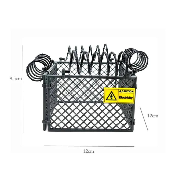 Bouwstenen Doe-het-zelf bord beschermend gaas bouwstenen Kippengaas veer militaire omheining scène MOC accessoires black