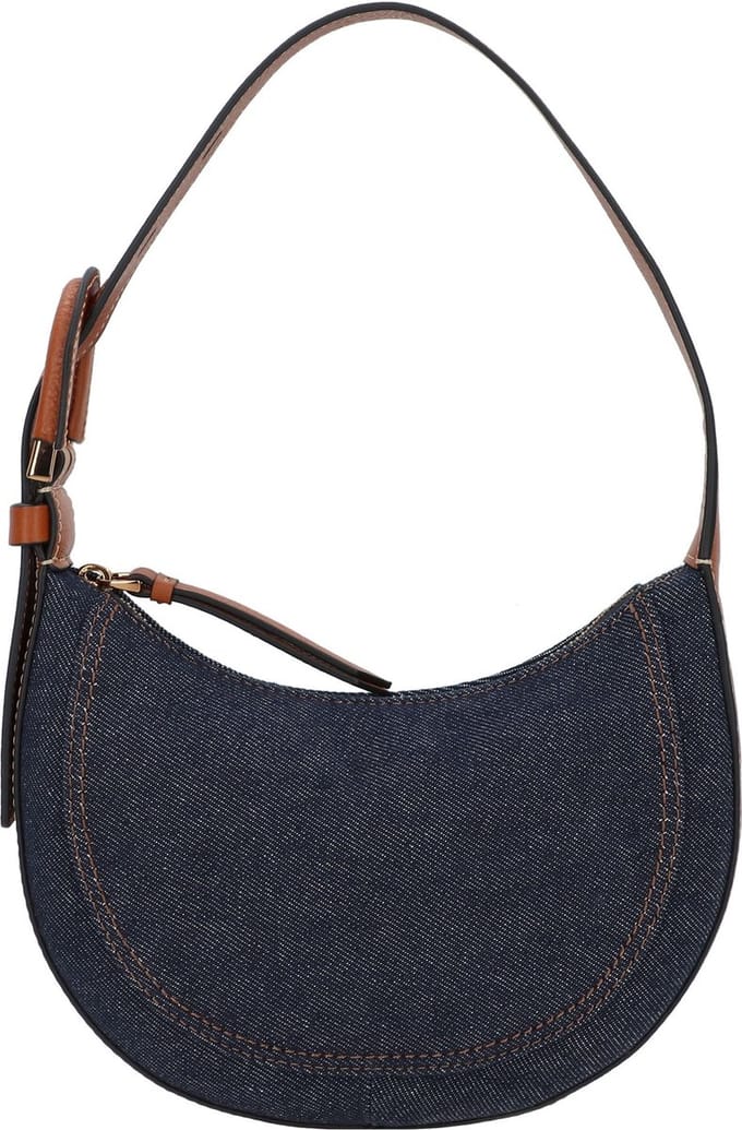FOSSIL Schoudertas Harwell Crescent Bag Blue Donkerblauw