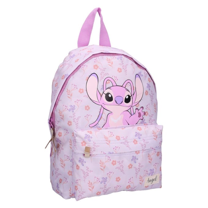 Stitch Let Love Bloom Rugzak - 31 x 22 x 9 cm - Roze
