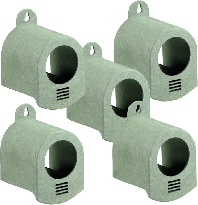 MeinWildvogel Pindakaashouder – Set van 5 – Gerecycled & Weerbestendig – Groen