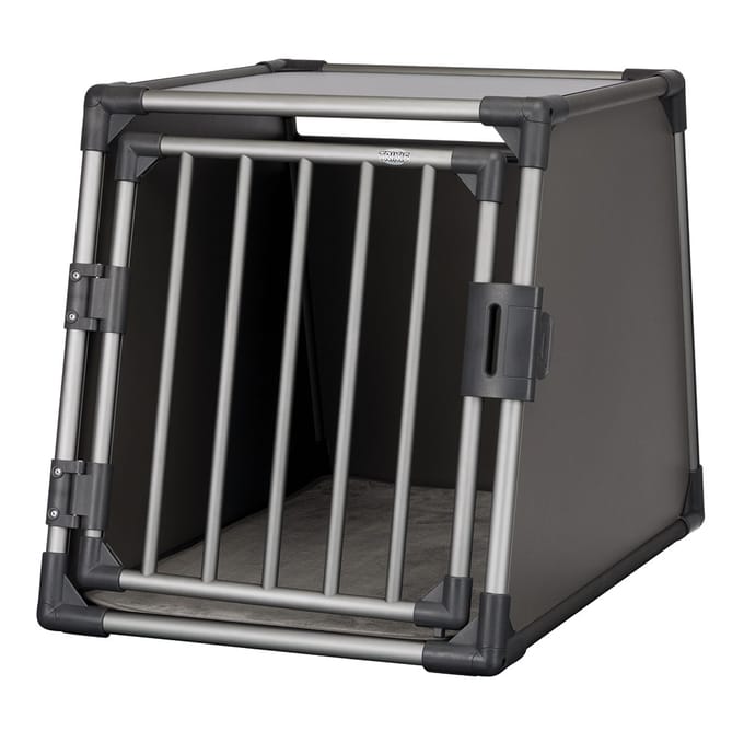 Trixie Vervoersbox Aluminium Grafiet - M–L: 86X61X65 CM