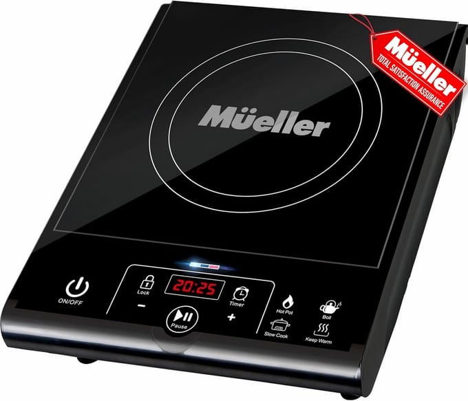 Draagbare Inductie Kookplaat 1800W met Timer en Kinderslot - LED Touch Bediening