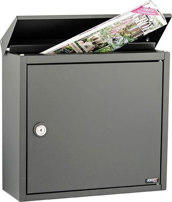 brievenbus allux 400 antraciet grijs