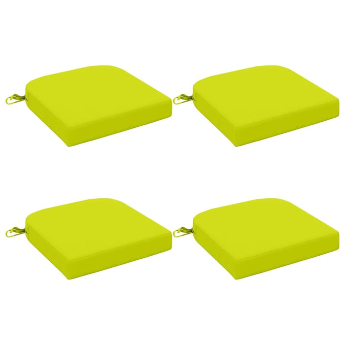 vidaXL - 4-delige - zitkussens - SOEST - 4 - pcs - 100% - Polyester - Heldere - Groen.