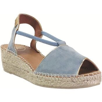 Suède espadrille met sleehak voor dames | BILDA