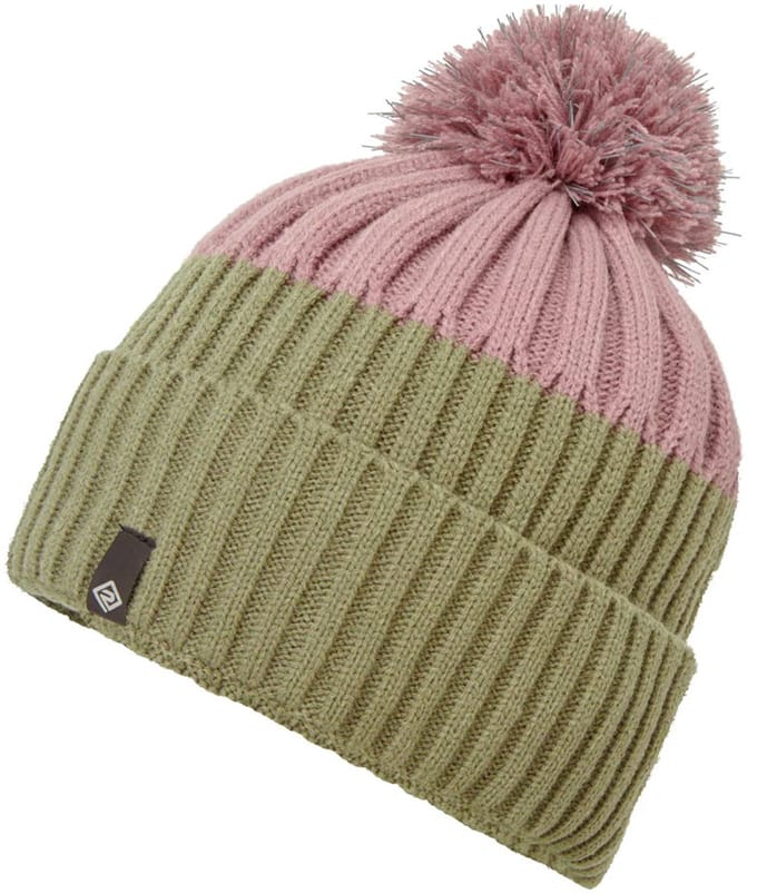Ronhill | Bobble Hat | Hardloopmuts | Groen/roze | One size