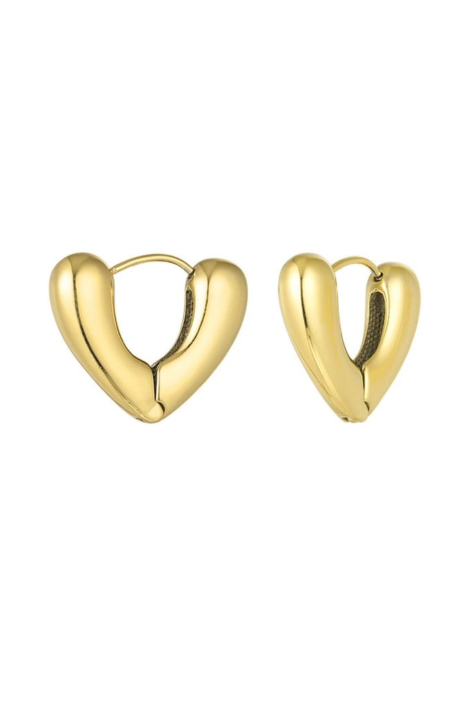 Bijoutheek Oorringen V Shape Goud