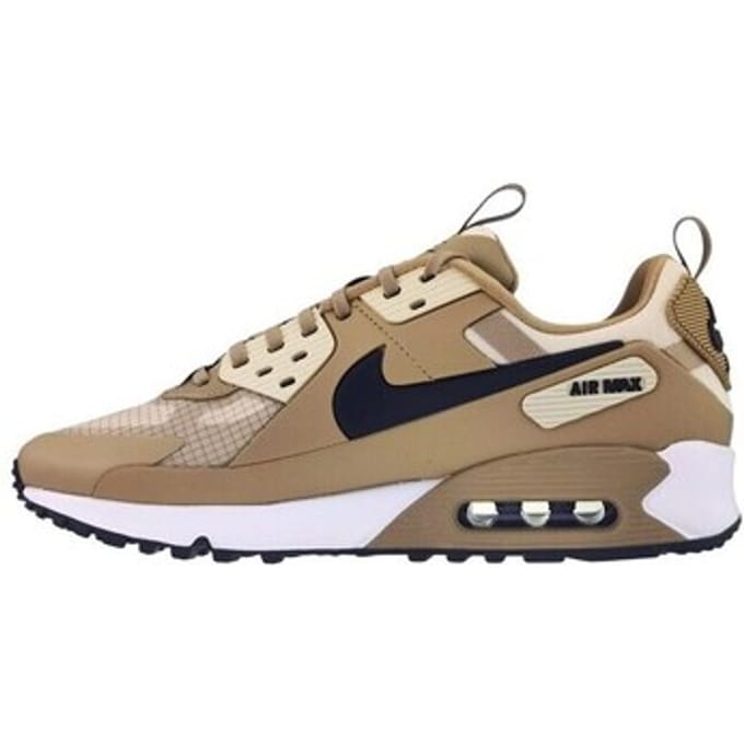 Nike Air Max 90 Drift - Maat 42 - Parachute Beige/Zwart/Summit White/Light Khaki / Bruin Zwart - Air Max - Lifestyle - Heren Sneakers voor Mannen