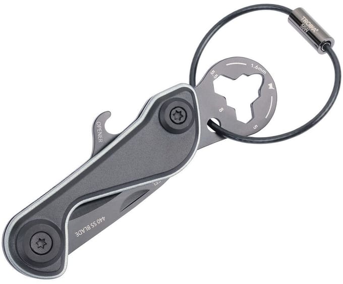 Troika Mini-gereedschap "PARCEL CUT & CART" KTL30/TI /sleutelhanger