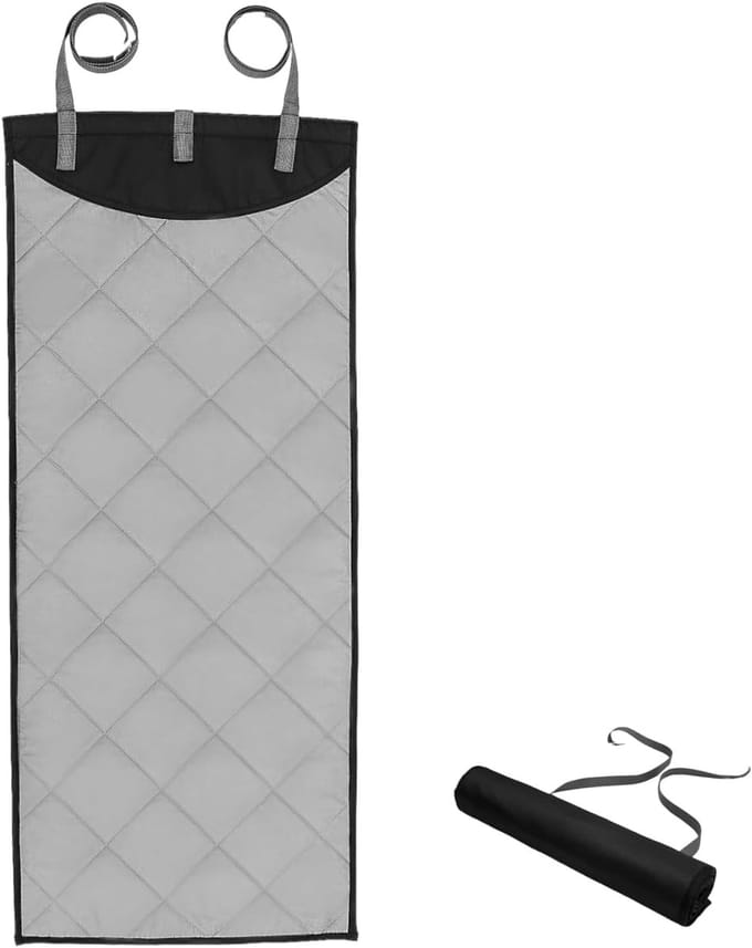 Deur Strijkmat - Draagbaar Strijkstation - Ruimtebesparend Kledingverzorging - Hittebestendig Oppervlak - 115x48cm